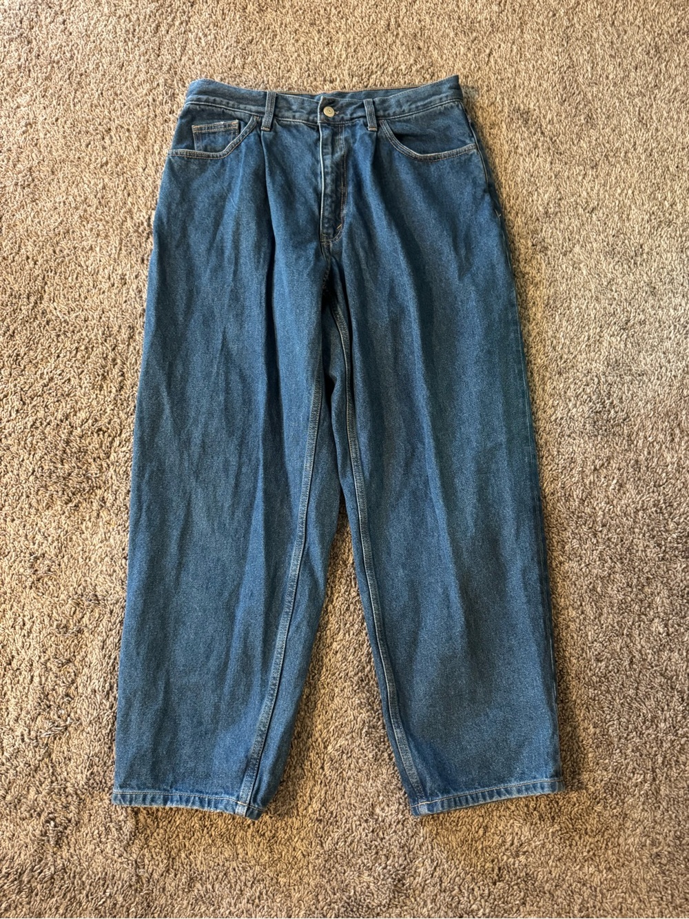 Classic Men's Blue Denim Jeans